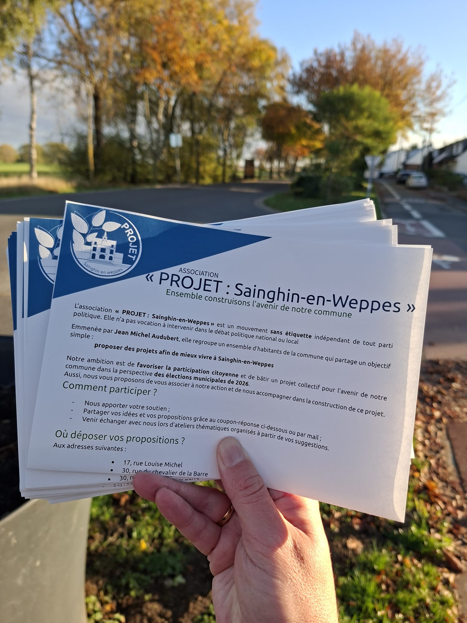 Diffusion de la première publication de l’association